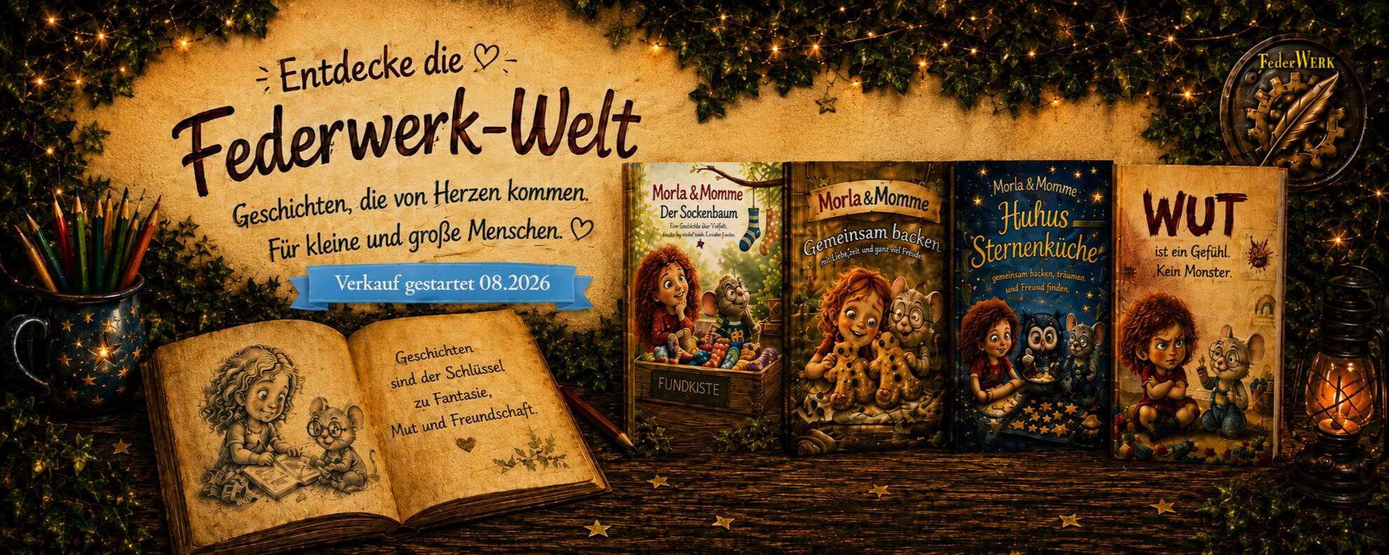 FederWerk – Mitmachbücher, Geschichten & Musik für Kinder