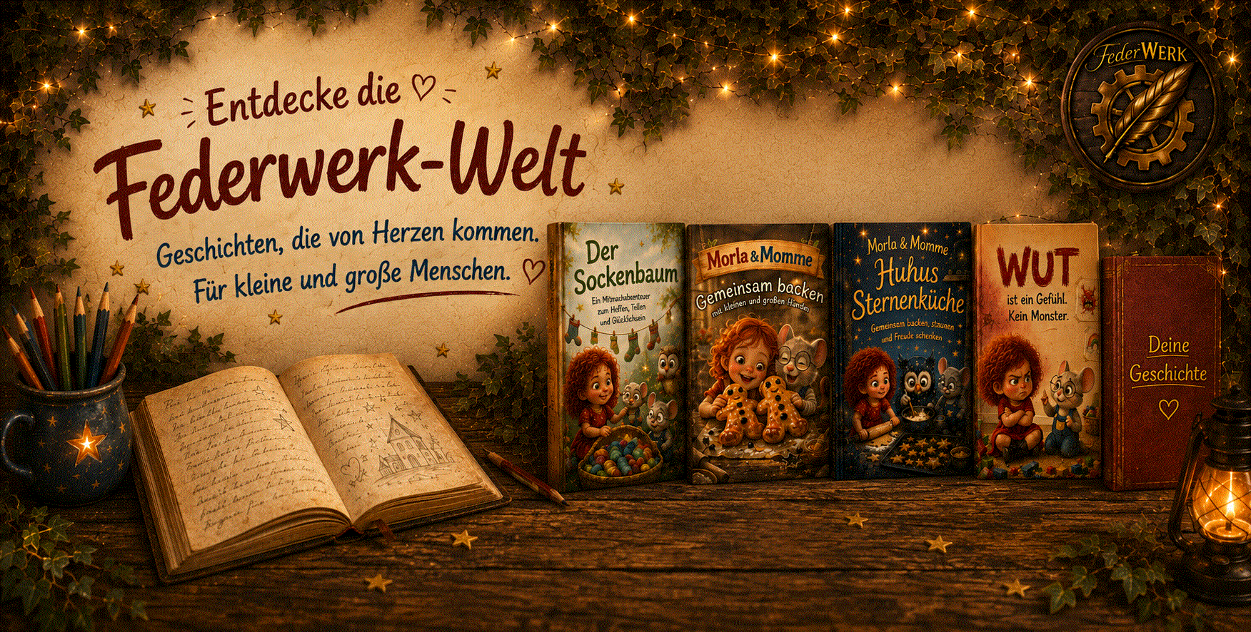 FederWerk – Mitmachbücher, Geschichten & Musik für Kinder